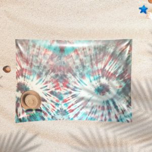 EASY SHEET  - Aqua Blue & Megenta 2 Eyes of Tie Dye