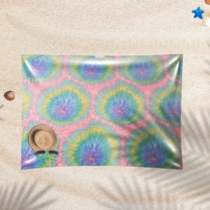 EASY SHEET – Multi-colored Pink, Yellow, & Blue tie dye